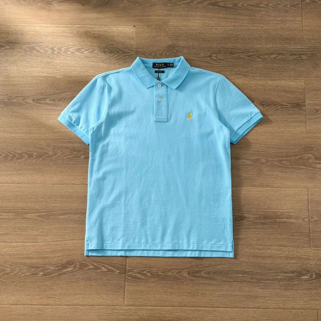 【18 ， 】 POLO Ralph Lauren/ Classic LOGO Polo 💙 100% POLO 💙 ， ， 💙Classic LOGO 💙 、 、 、 。 ：Black 、Black 、Navy Blue 、Navy Blue 、White、Gray、Dark Green、 、Purple、Pink、 、Light Blue、 、 、 、 、 Red、Bright Red 【 】 Size：S-XXL Size ： S 104 68 70 44 22 M 108 70 72 46 23 L 112 72 74 48 24 XL 116 74 76 50 25 XXL 120 76 78 52 26